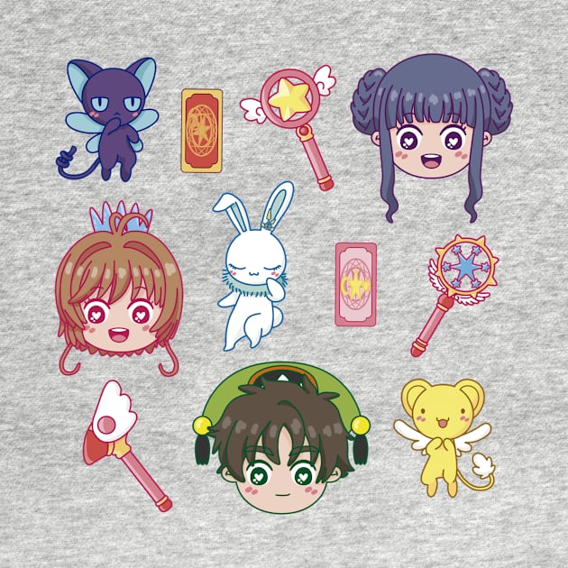 Cute Cardcaptor Heads by WafflemeAndCo1